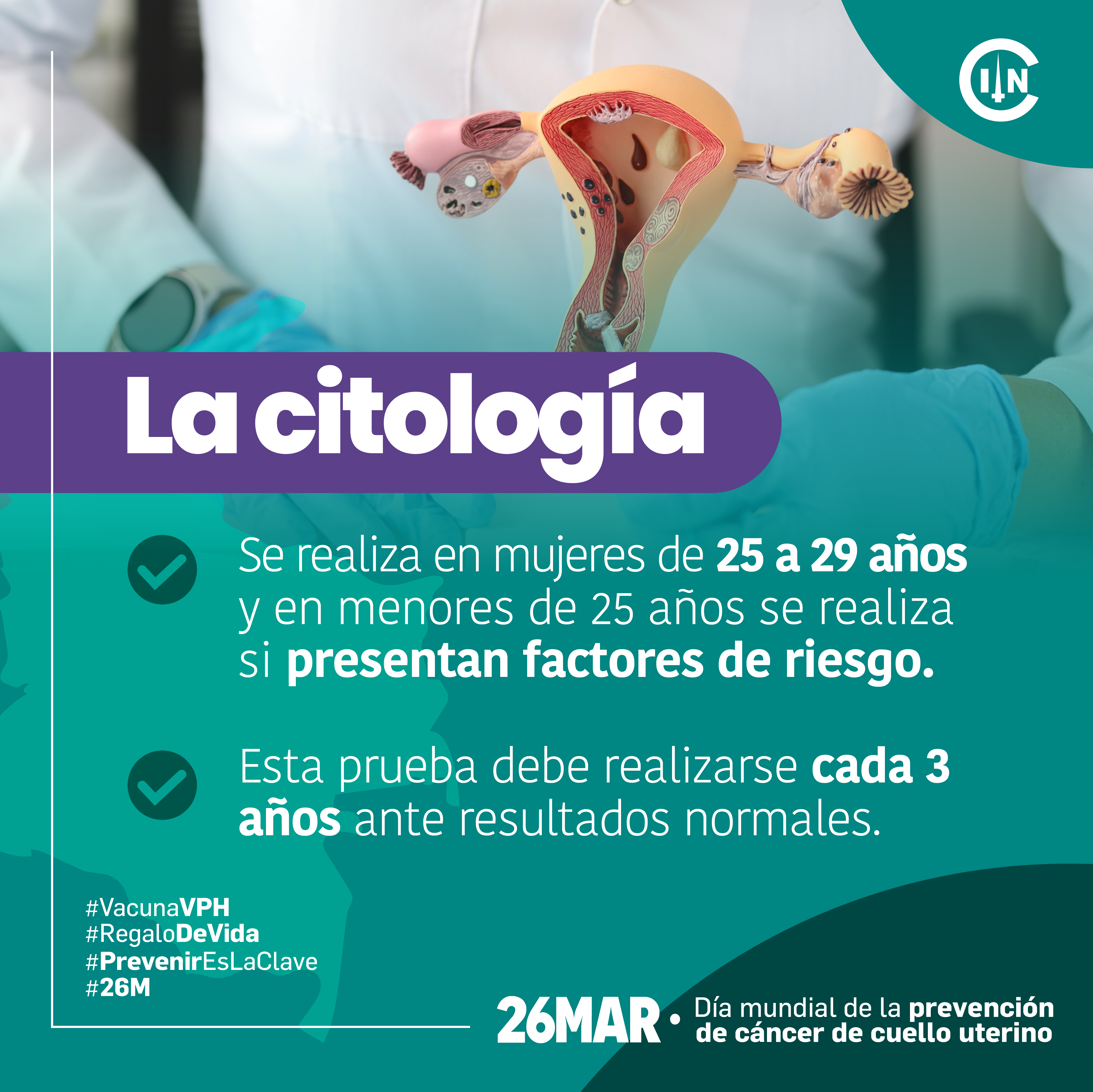 Día Mundial contra el cáncer de cuello uterino - Instituto Nacional de Cancerología Día Mundial contra el cáncer de cuello uterino - Instituto Nacional de Cancerología