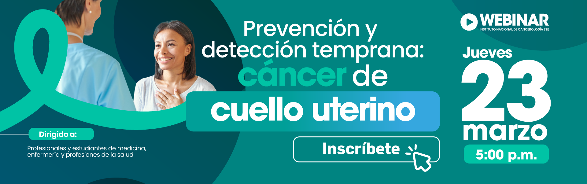 Imagen de Webinar sobre prevención y detección de cáncer de cuello uterino